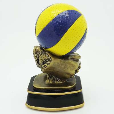 Unique Design Volleyball Shape Medals and Trophies For Award